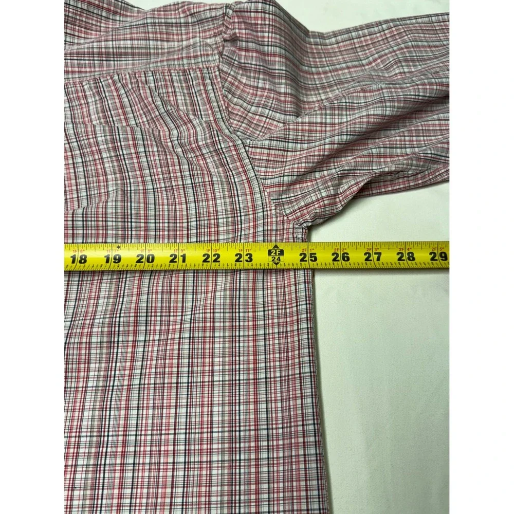 The North Face Mens XL‎ Series Red Plaid Button Down Long Sleeve Shirt